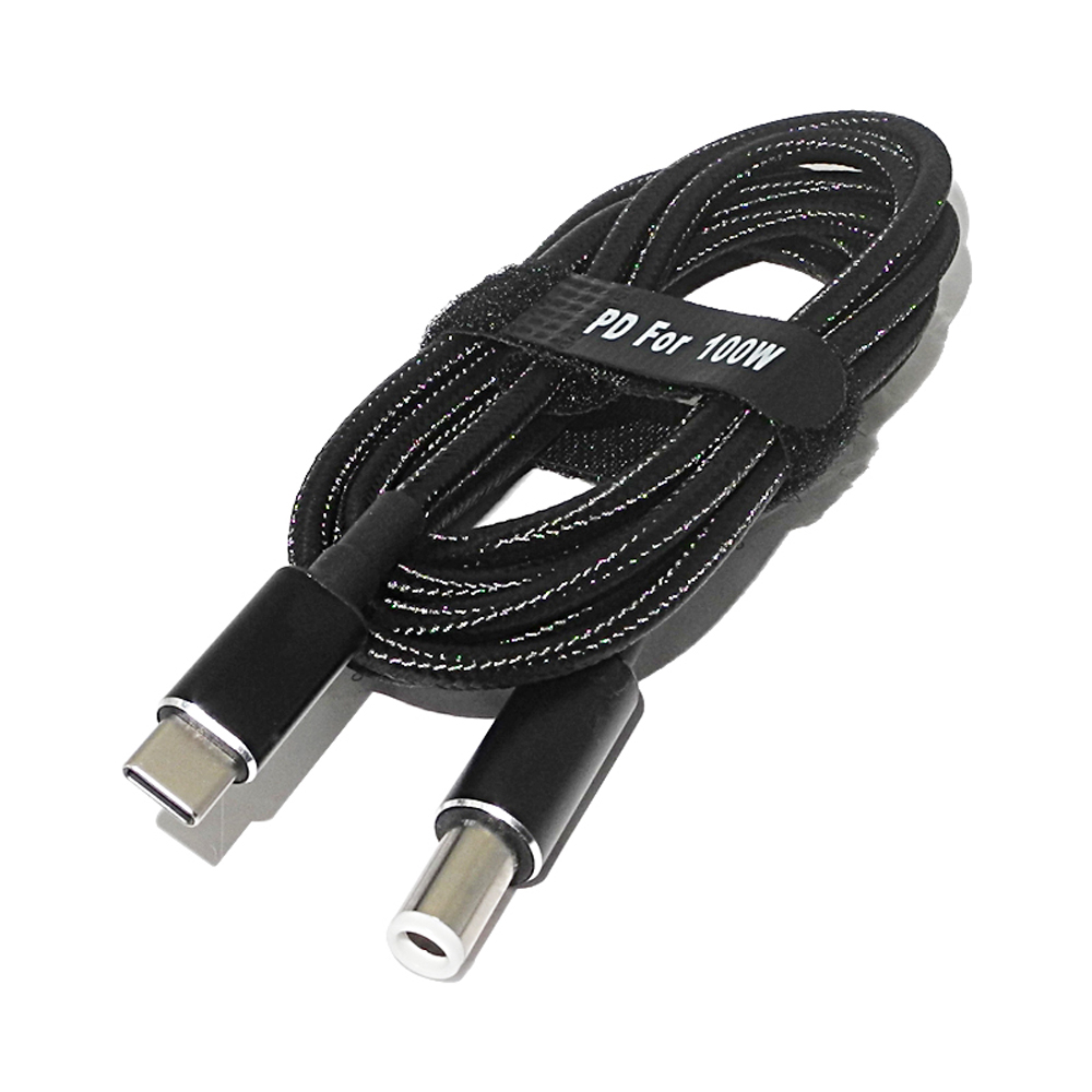100W USB 3.1 Type C PD Power Adapter Plug Converter to 7.4x5.0mm Laptop Charging Cable Cord for Dell Laptops