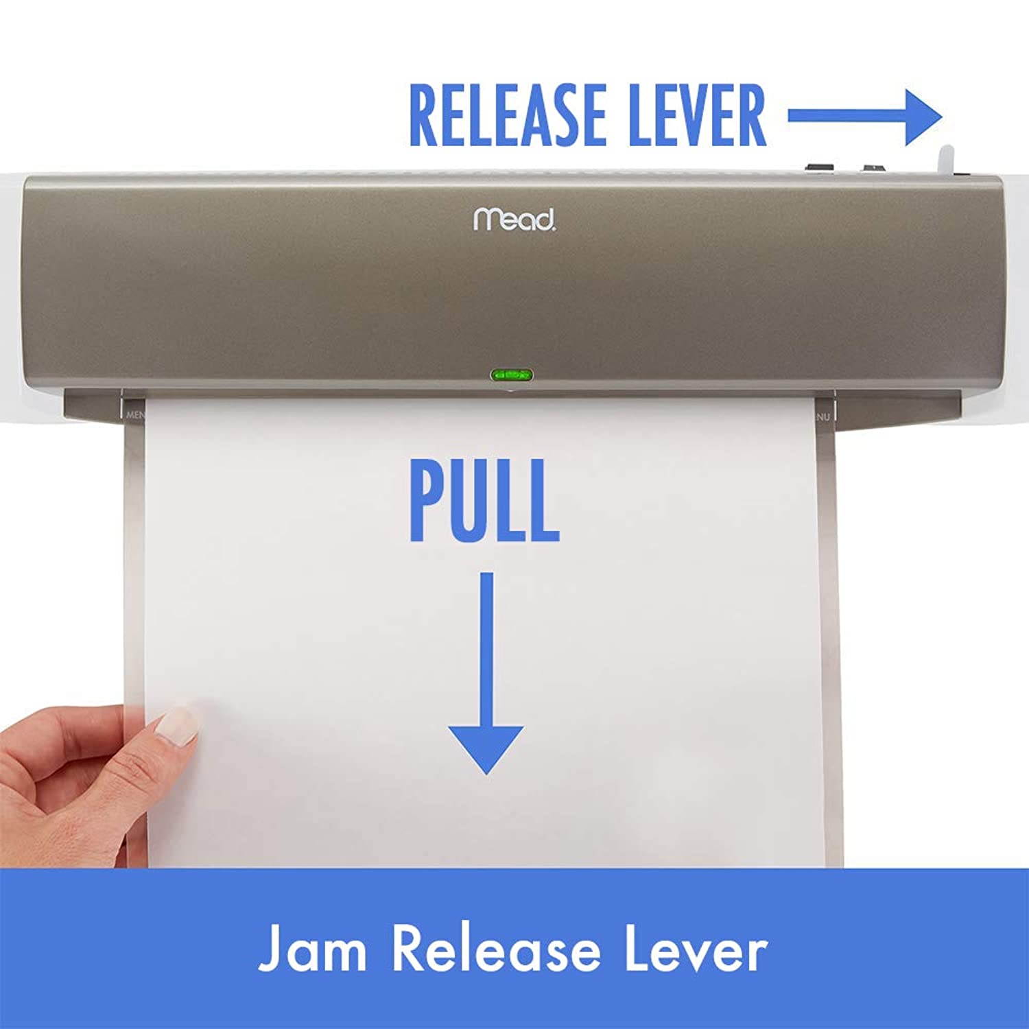 Mead Laminator, Thermal, HeatSeal PRO Lamination Machine, 12.5" Max Width, includes EZAlign Laminating Sheets / Pouches (M1701875)