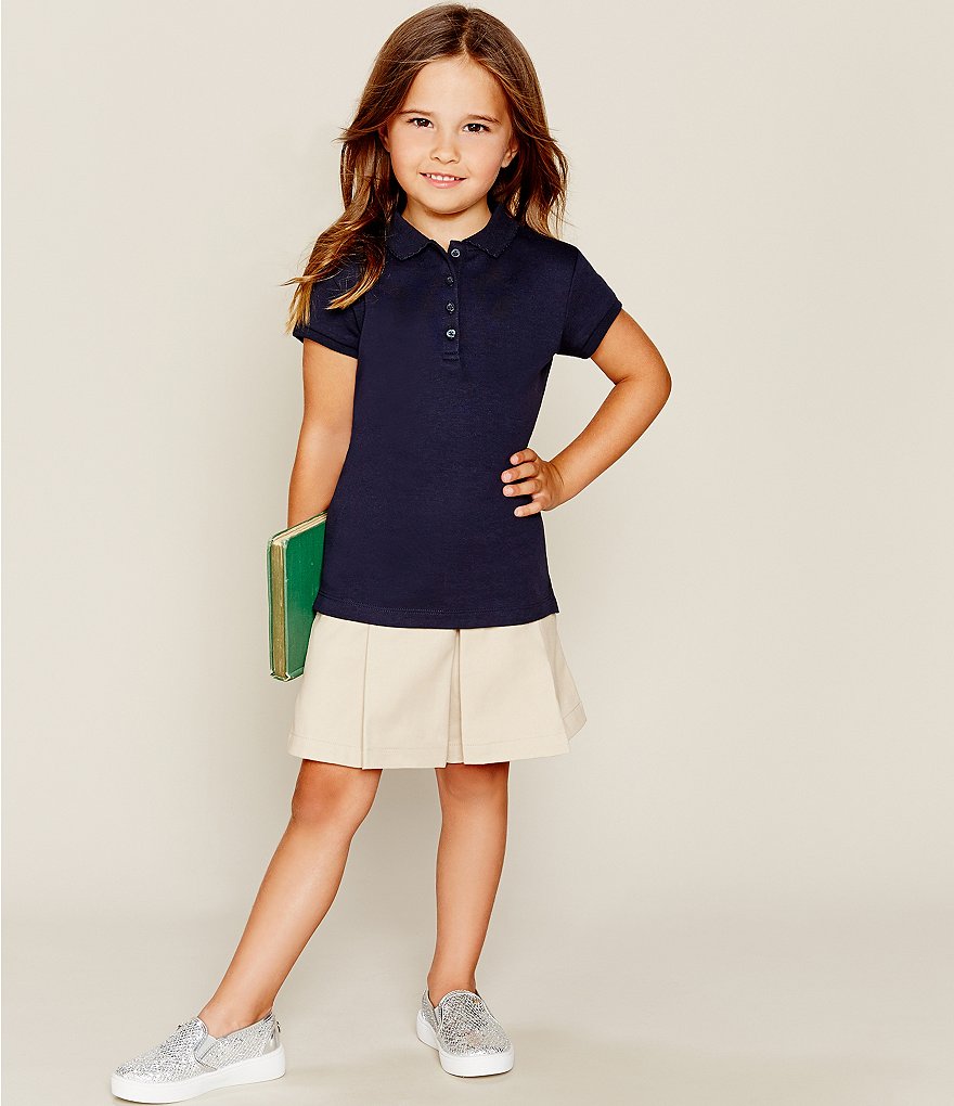 Nautica Little Girls 4-6X Short Sleeve Polo