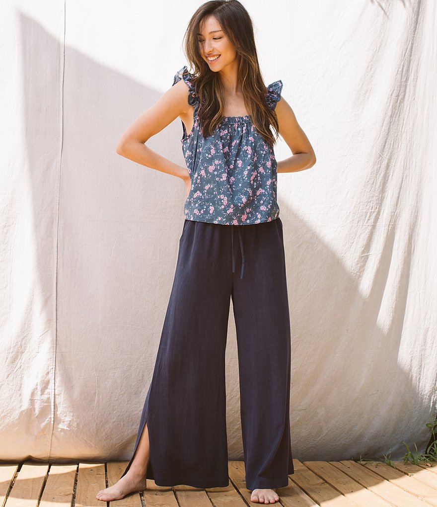 Shabby Chic Selena Floral Square Neck Tank