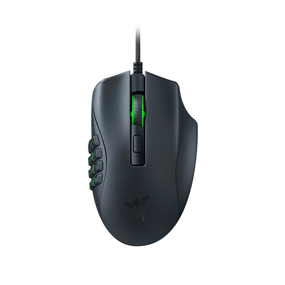 Razer Naga X Wired MMO Gaming Mouse: 18K DPI Optical Sensor - 2nd-gen Razer Optical Switch - Chroma RGB Lighting - 16 Programmable Buttons - 85g - Classic Black