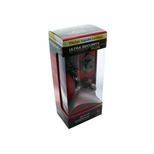 Ultra Hardware 45031 Gladwyne Entry and Single Cylinder Deadbolt Antique Brass Kw1