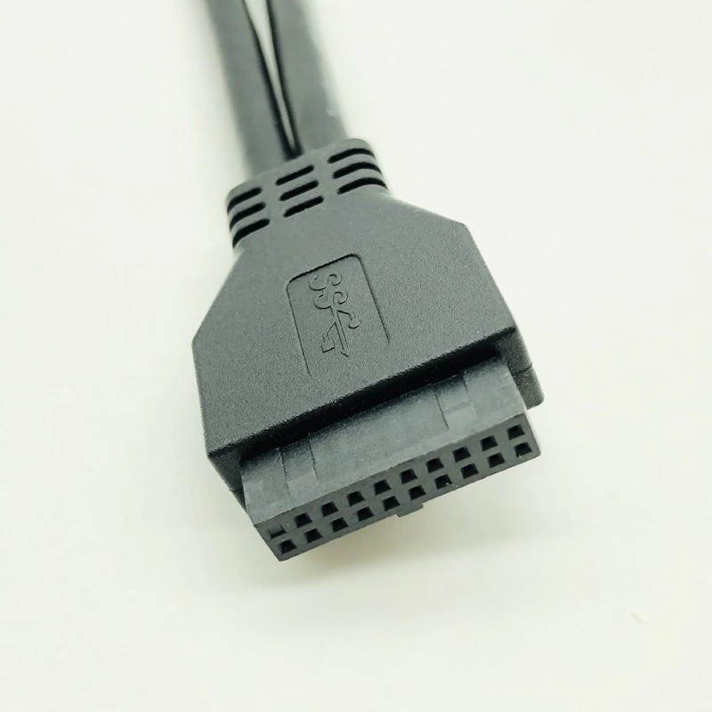 USB 3.0 20Pin Front Panel Cable USB3.0 Hub USB 3.0 Dual Port USB 3.0 Female to Motherboard 20 Pin Header Connector Adapter Cable