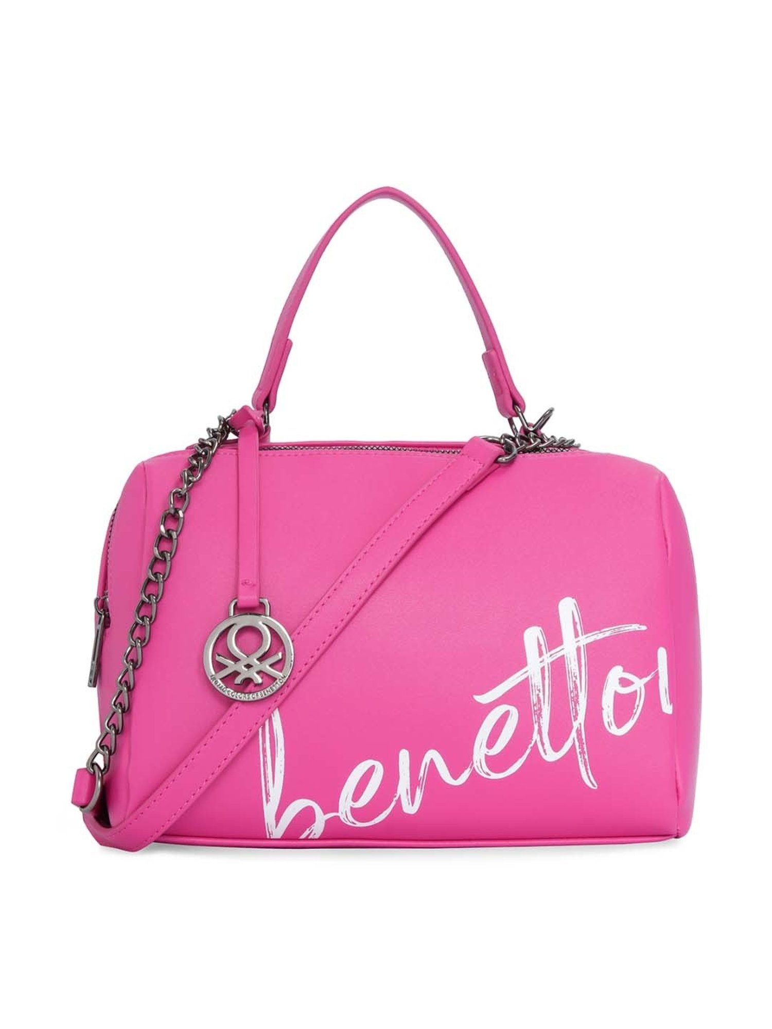 United Colors of Benetton Lianne Pink Solid Handbag