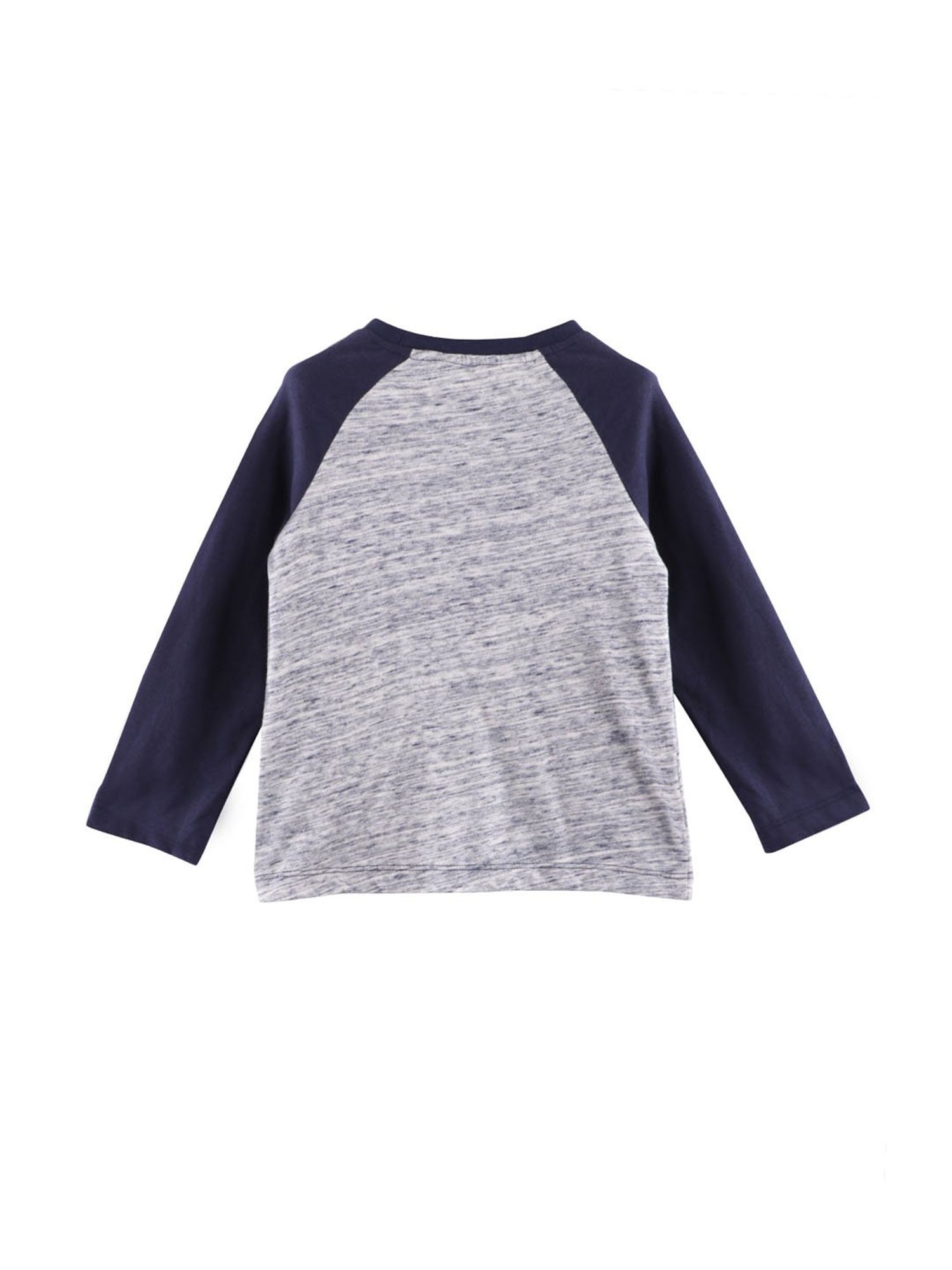 Beebay Kids Navy & Grey Solid T-Shirt