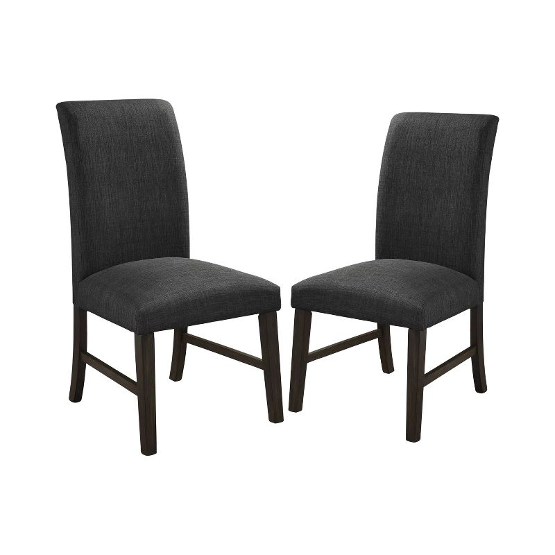 Set of 2 Premo Transitional Dining Chair Dark Gray - HOMES: Inside + Out