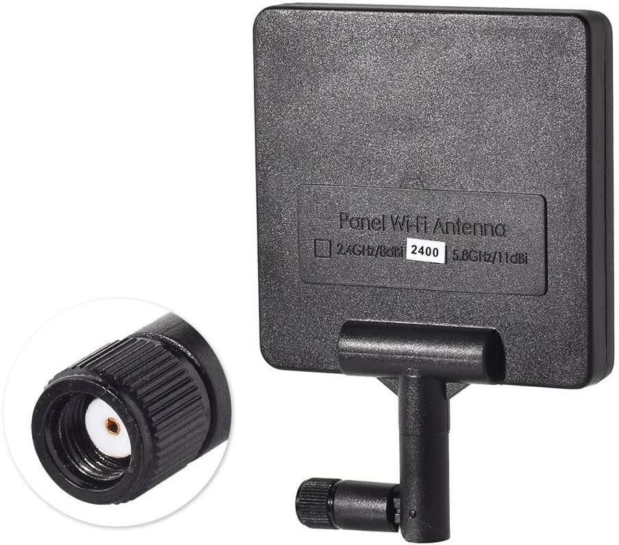 Superbat 2.4ghz Wi-Fi Panel Antenna 8dBi Directional RP-SMA Connector Wireless Antenna Screw-On Swivel Antenna for Netwrok FPV 802.11n/b/g Wireless IP Camera and Router