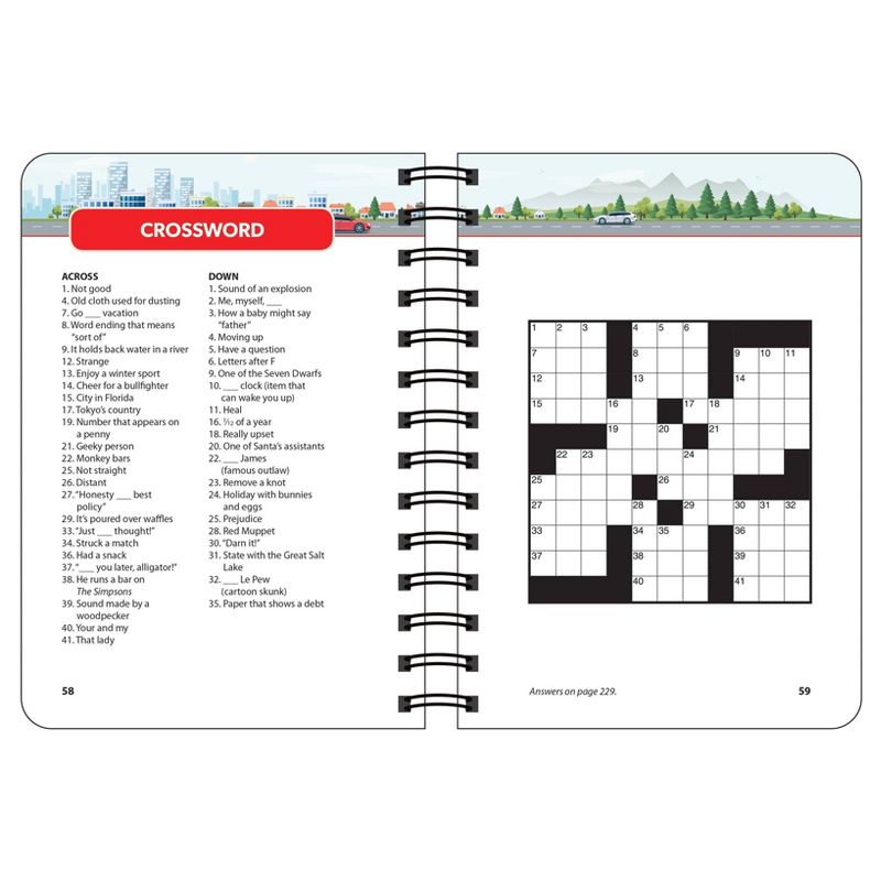 Brain Games Mini - Travel Games - (Spiral Bound)