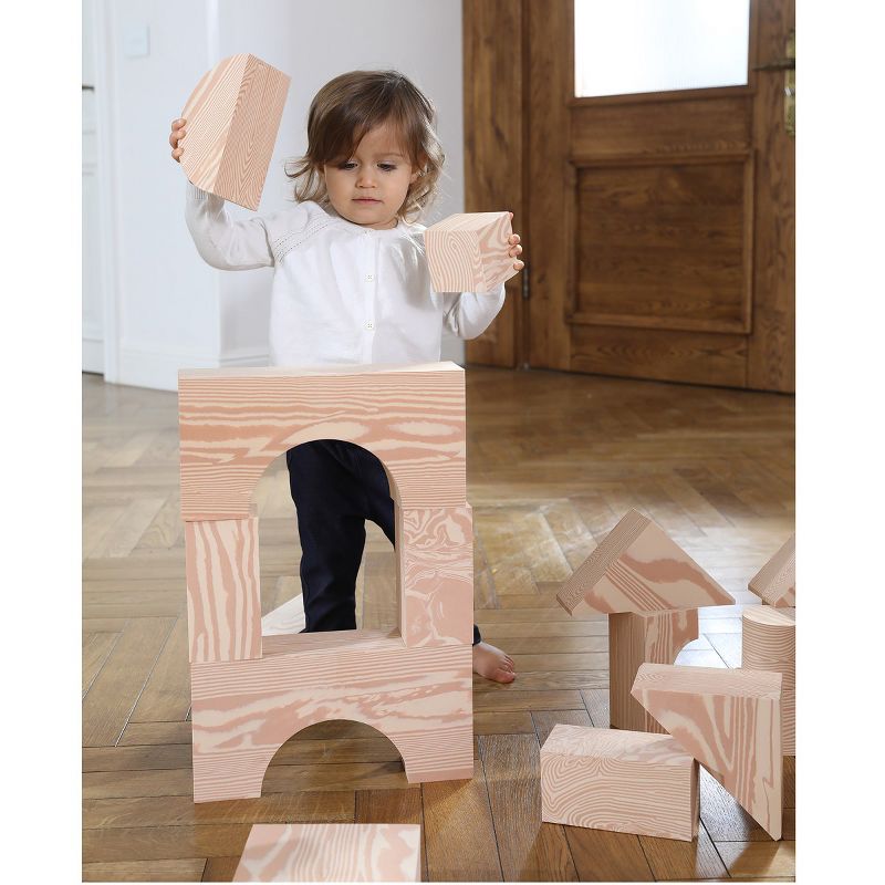 Edushape Jumbo Foam "Wooden" Blocks