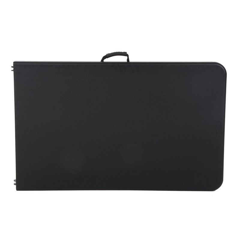 8' Fold-in-Half Blow Molded Folding Table Black - Room & Joy