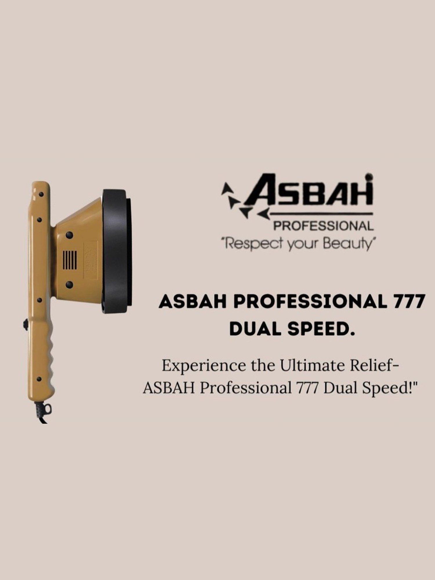 Asbah Professional 777 Dual Speed, Spa and Slimming Massager
