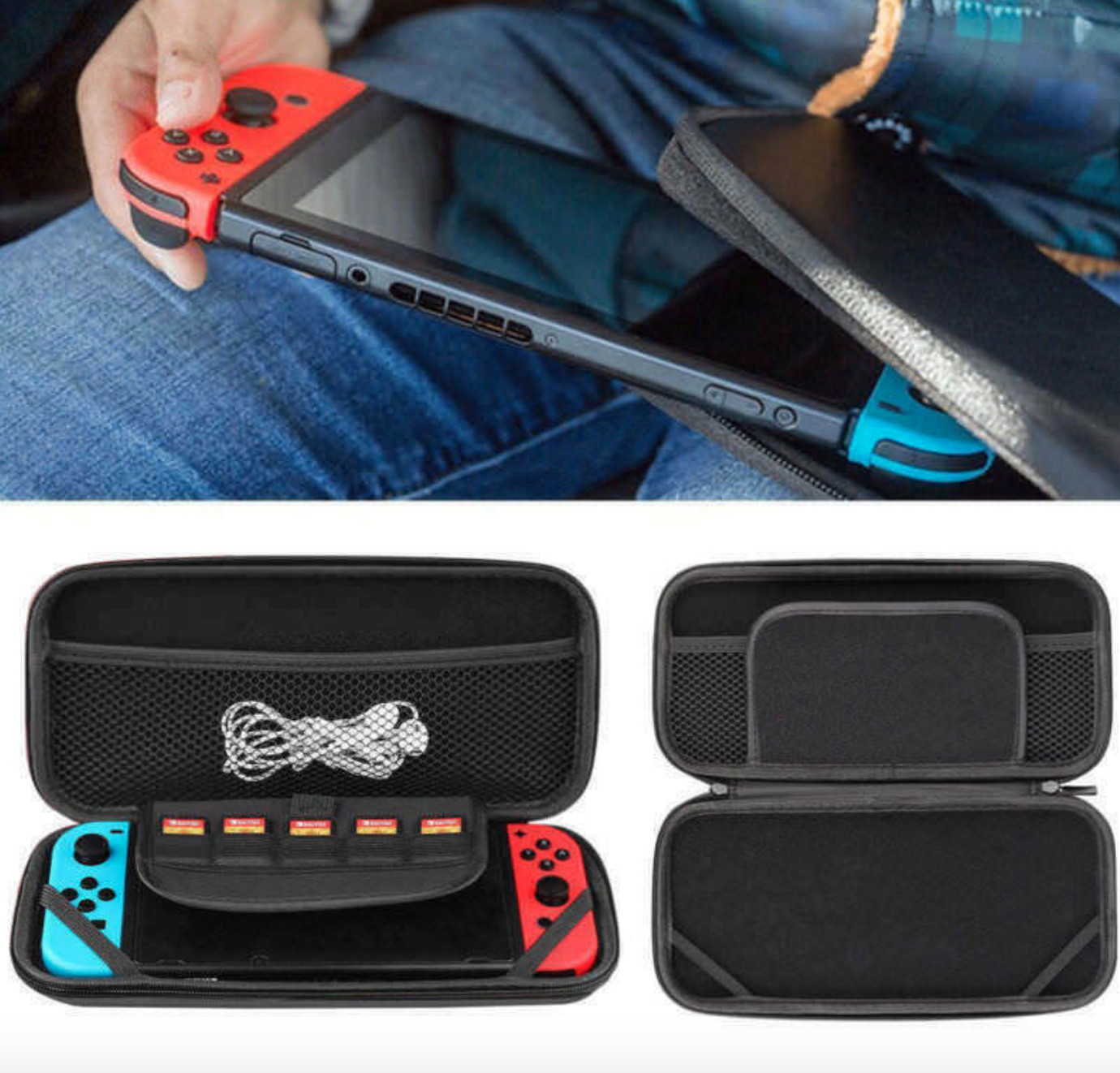 Accessories Case Bag+Shell Cover+Charging Cable+Protector for Nintendo Switch