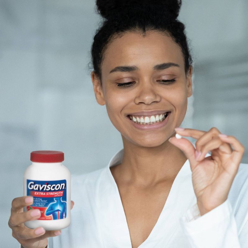 Gaviscon Extra Strength Antacid - Cherry (100 Tablets)