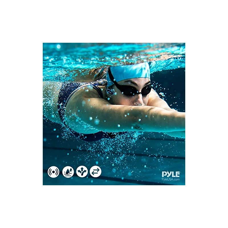 Upgraded Waterproof MP3 Player V2 Flextreme Sports Wearable Headset Music Player 8GB Underwater Swimming Jogging Gym Earphones Rechargeable Flexible Headphones USB Connection9 PSWP14BK