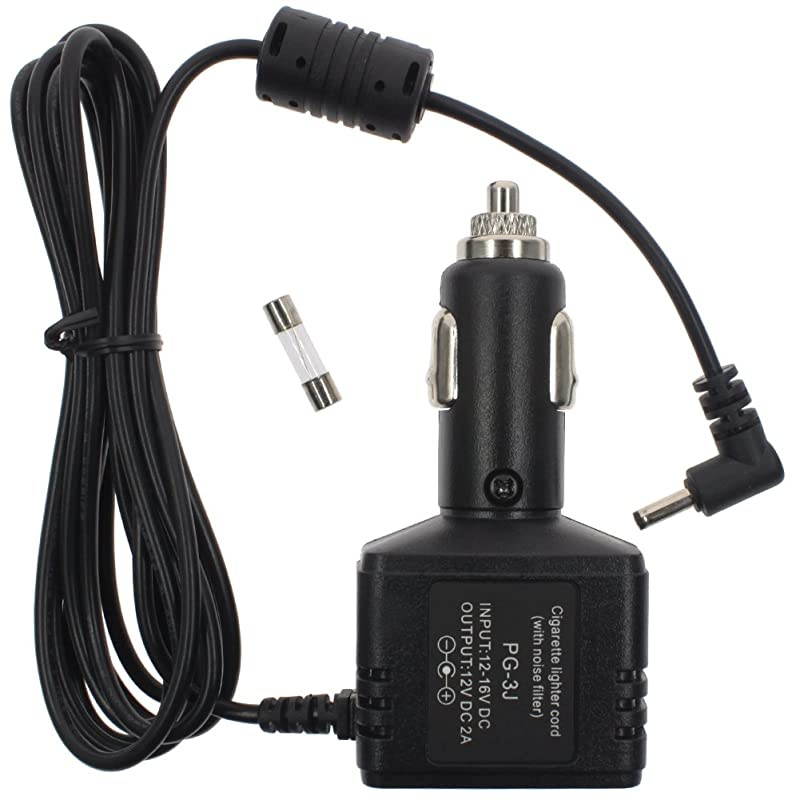 12V DC Car Adapter Charger Replaces PG3J Cigarette Lighter Cord 2m for Kenwood THF6 THD7 THK4E THK2AT