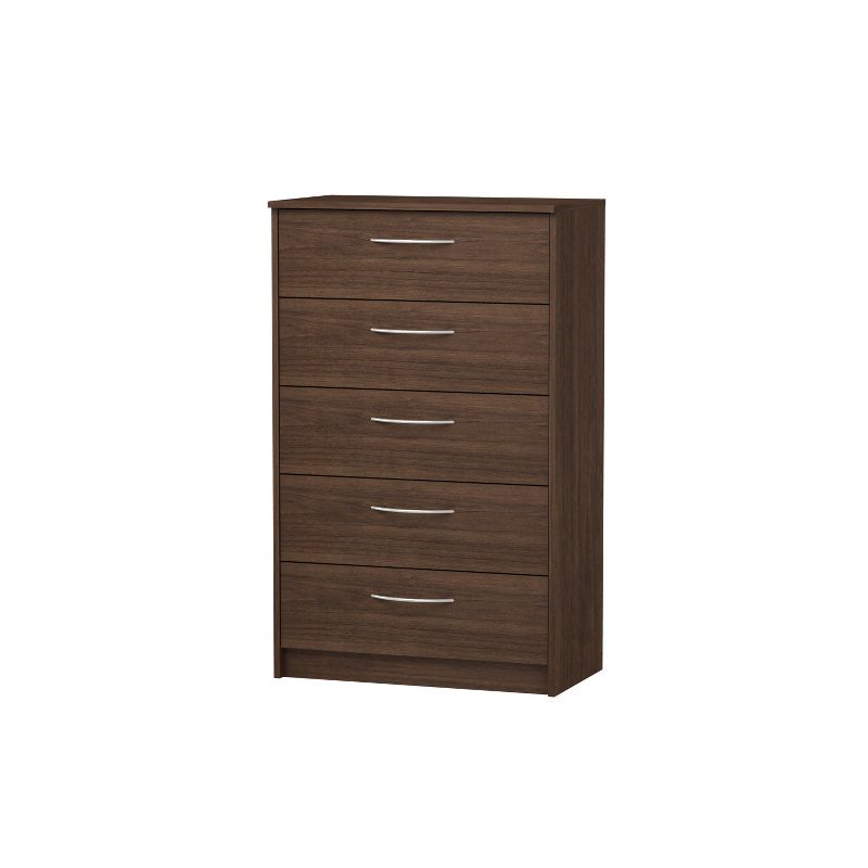 Addison 5 Drawer Chest Walnut Brown - loft607