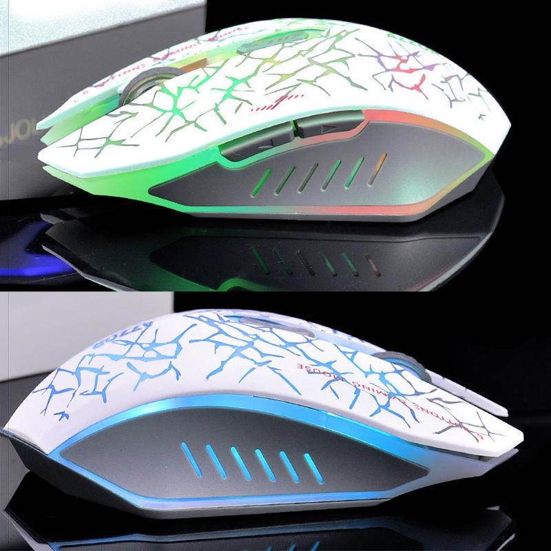 2.4GHz Wireless AZZOR M6 Rechargeable Silent Ergonomic Optical Usb Gaming Mouse