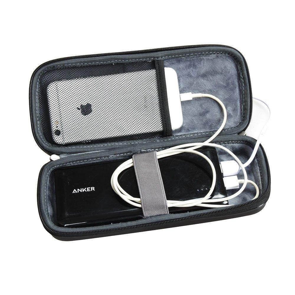 travel eva hard protective case carrying pouch bag fits anker astro e6 e7 powercore+ 26800 premium compact portable charger ext