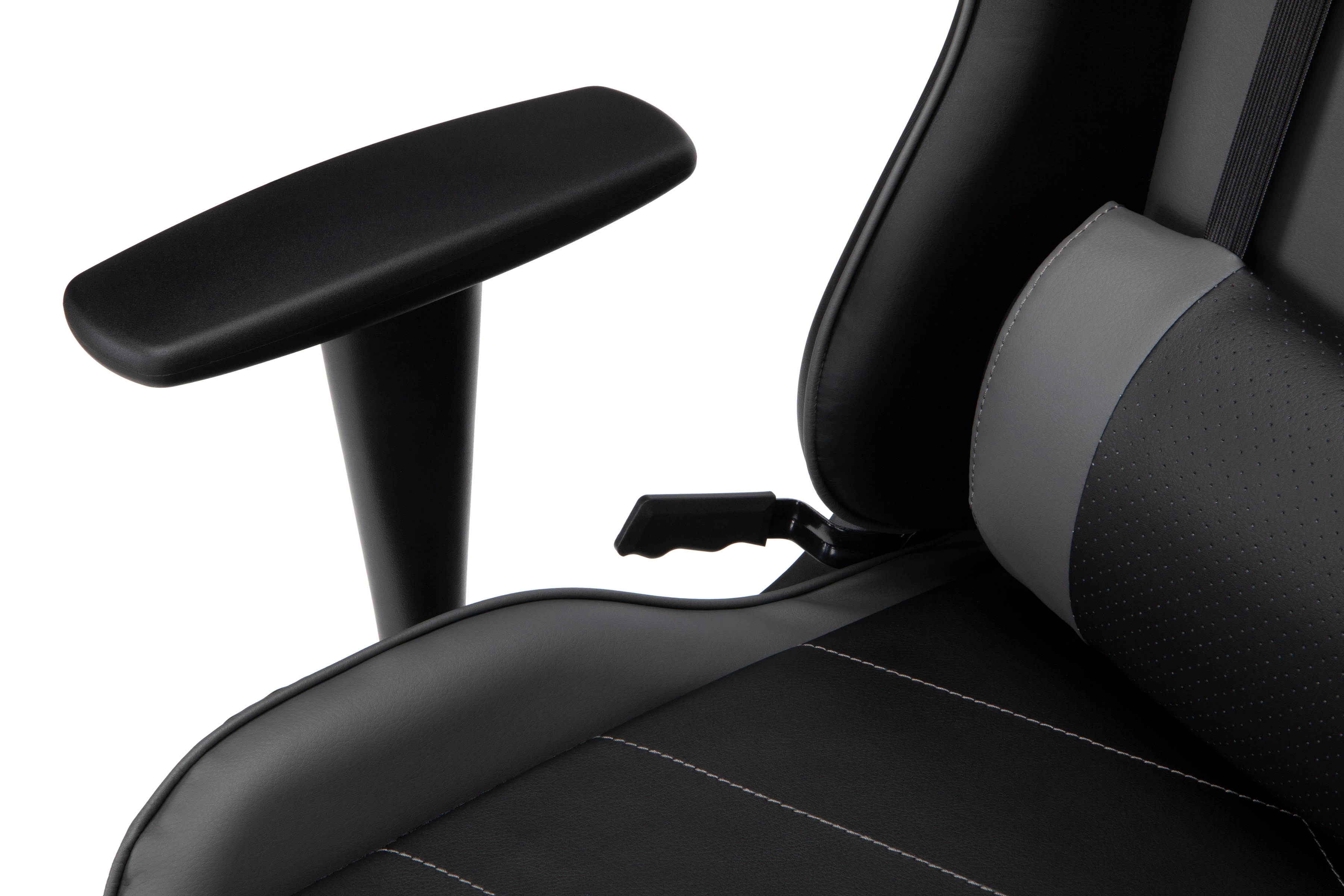 Essentials Collection High Back PU Leather Gaming Chair, in Grey (ESS-6075-GRY)