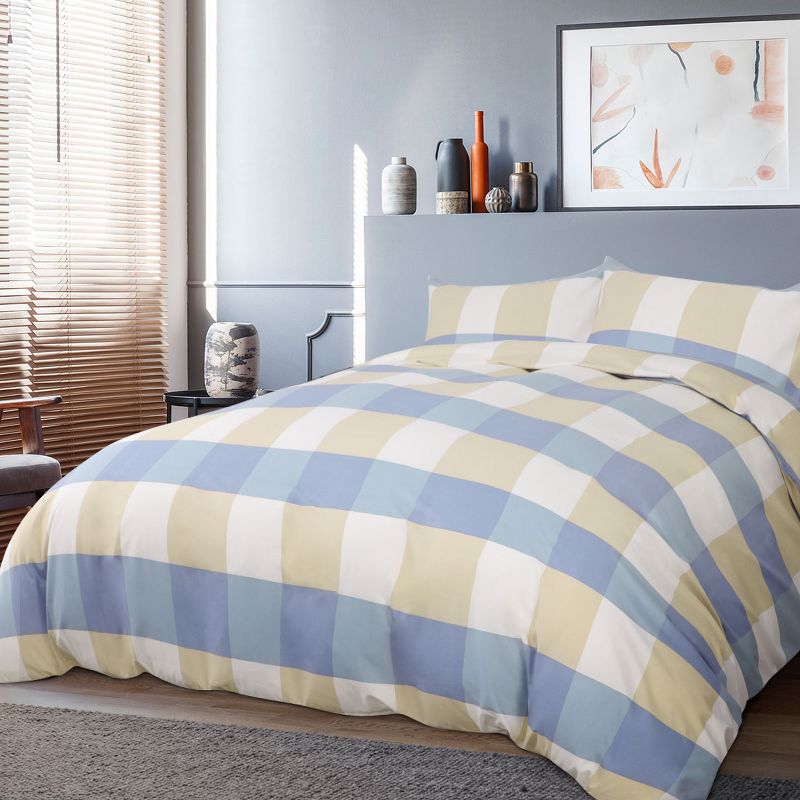 King Oakdale Duvet Cover Set Gray - Stone Cottage