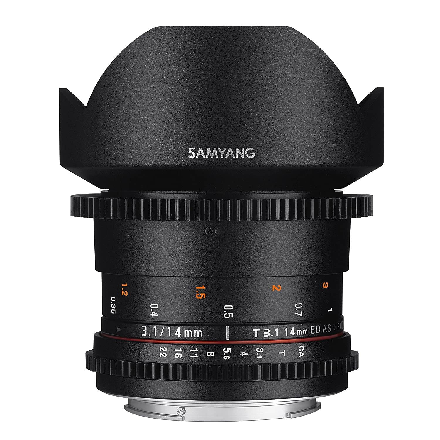 Samyang SYDS14M-NEX VDSLR II E mount 14mm T3.1 Wide-Angle Cine Lens for Sony Alpha Cameras