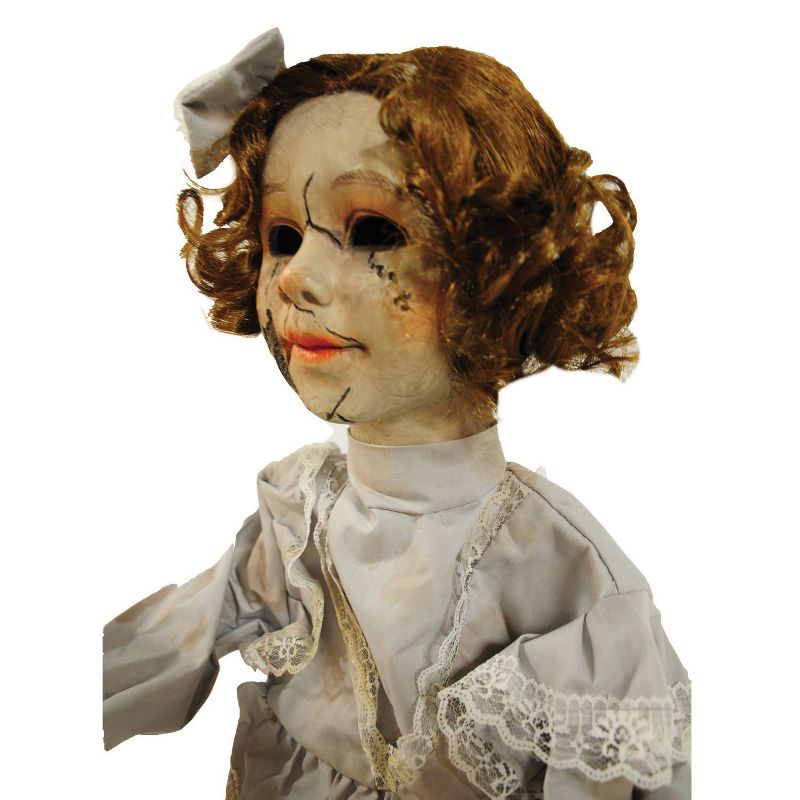 Cracked Victorian Doll Prop Halloween Decorative Sculptures