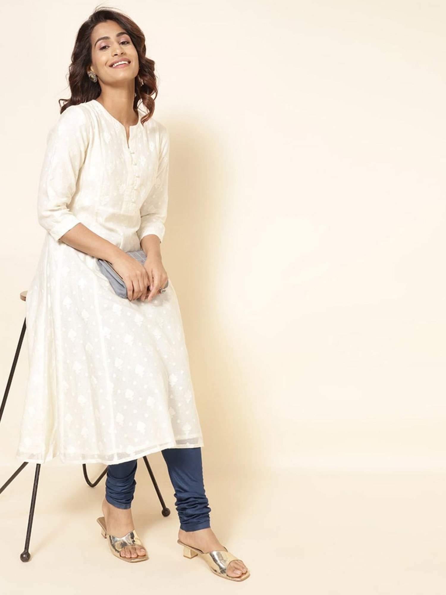 Saffron Threads Black Elasticated Palazzos