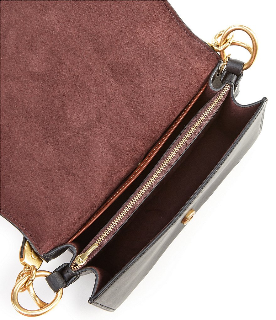 COACH Beat Leather Chain Shoulder Bag