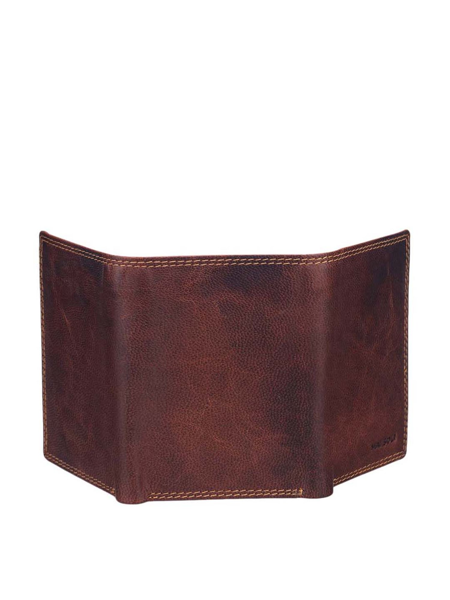 Mai Soli Genuine Leather Tri-Fold Wallet for Men