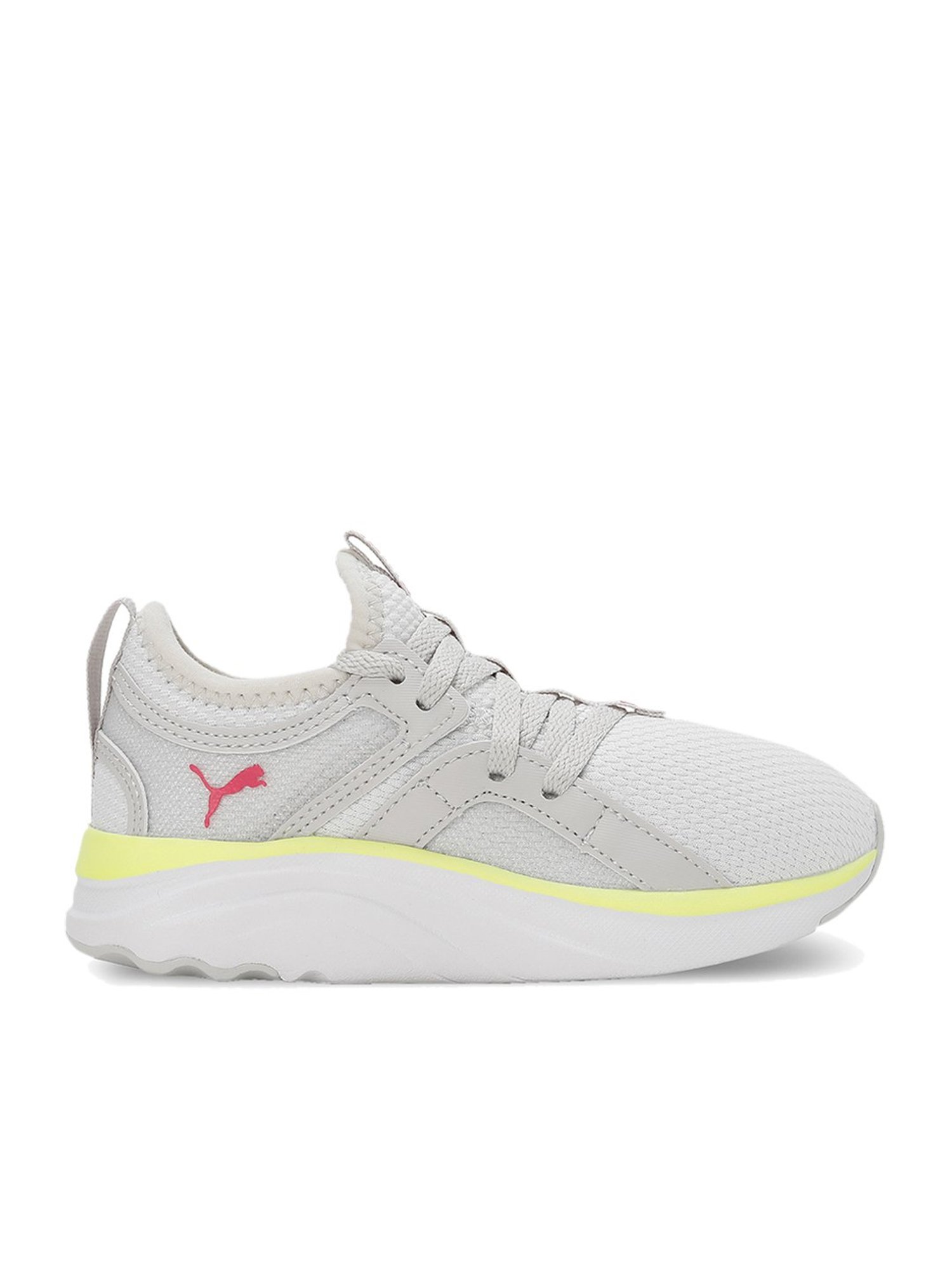 Puma Kids SOFT Sophia Grey & Pink Running Shoes