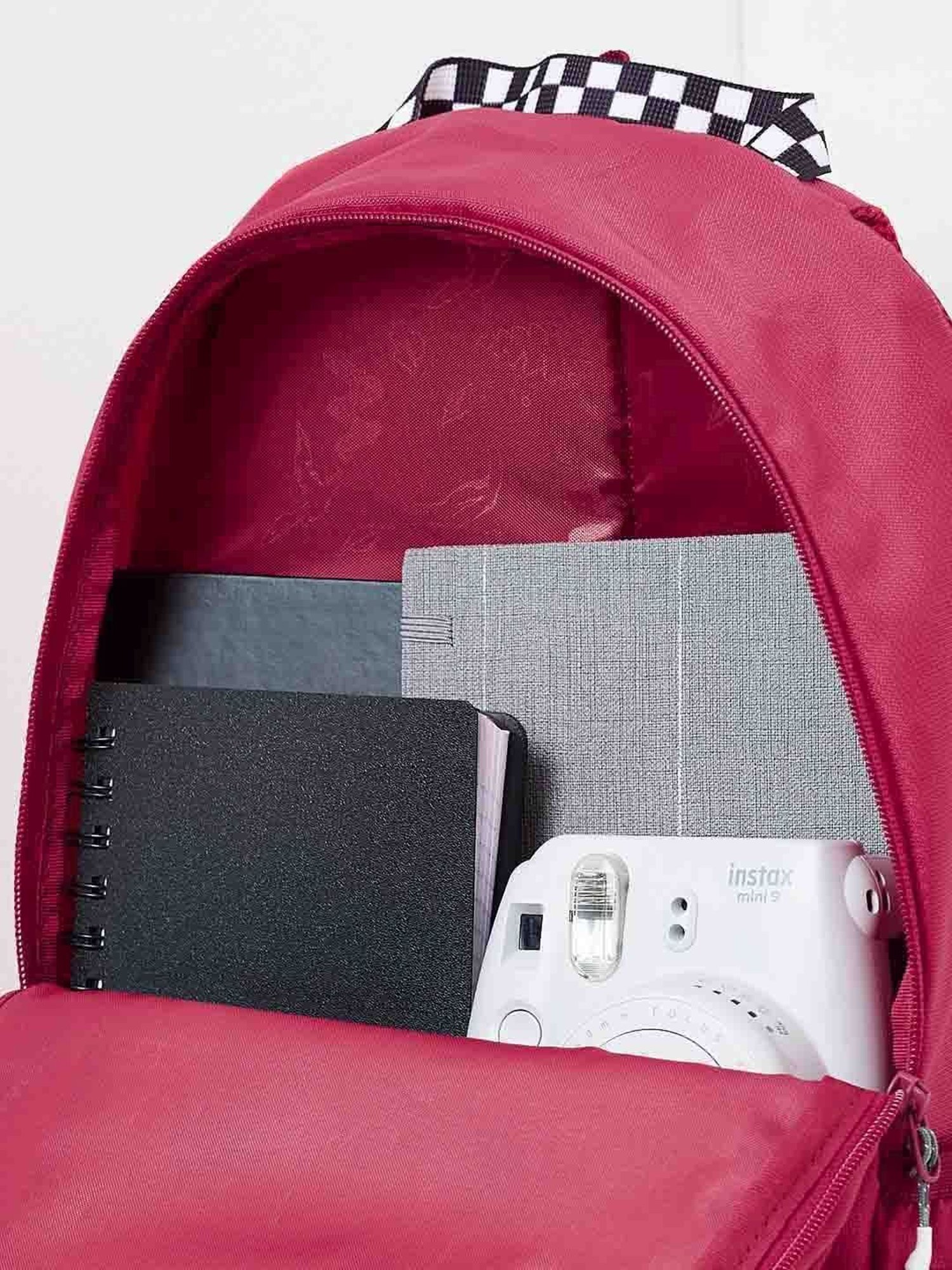 Wiki Back to School Champ 2 Red Polyester Printed Backpack - 16 Ltrs