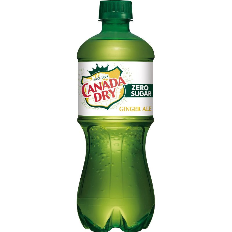Canada Dry Zero Sugar Ginger Ale Soda - 20 fl oz Bottle