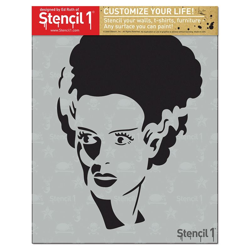 Stencil1 Bride Frank - Stencil 8.5" x 11"