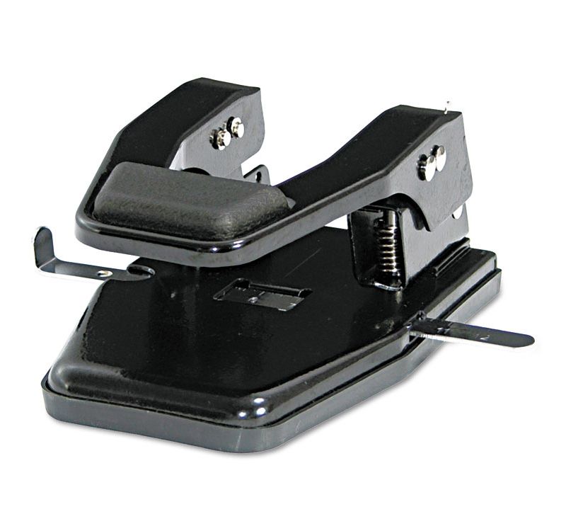 Master 40-Sheet Heavy-Duty Two-Hole Punch 9/32" Holes Padded Handle Black MP250