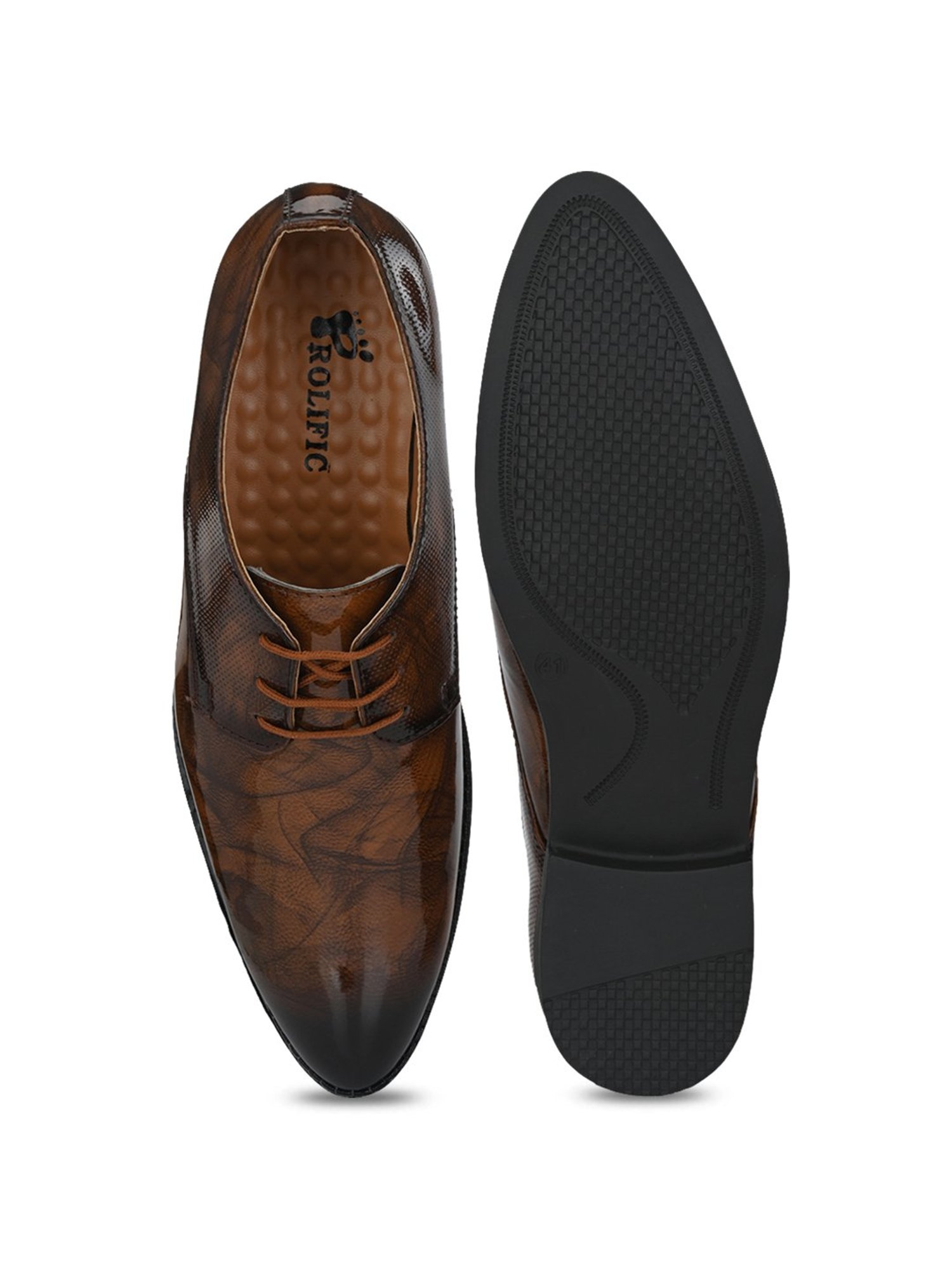 Prolific Tan Derby Shoes