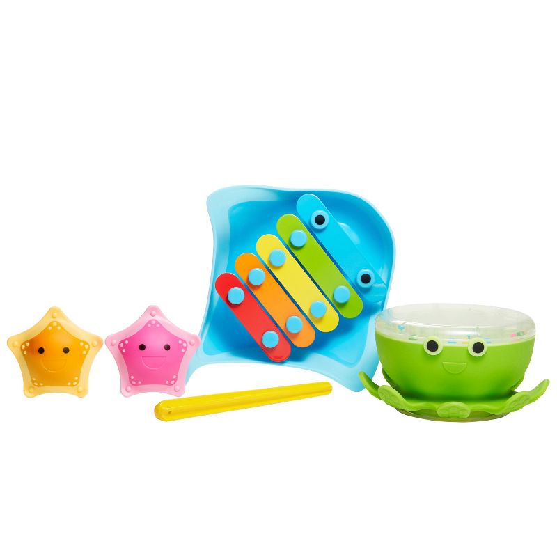 Munchkin Bath Beats Musical Bath Toy Xylophone Bath Drum and Shakers Gift Set