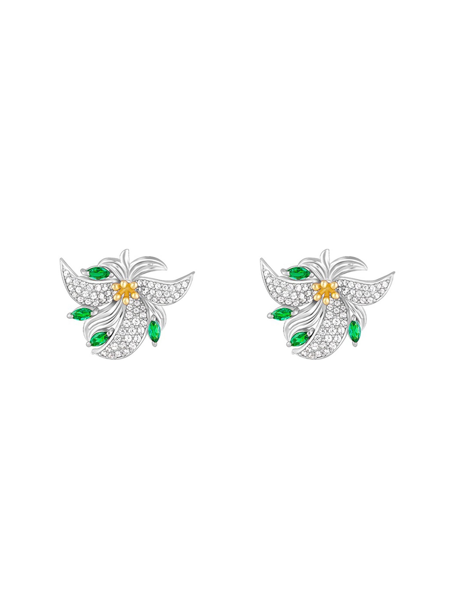 GIVA 925 Sterling Silver Bhumi Tranquil Trillium Stud Earrings For Women