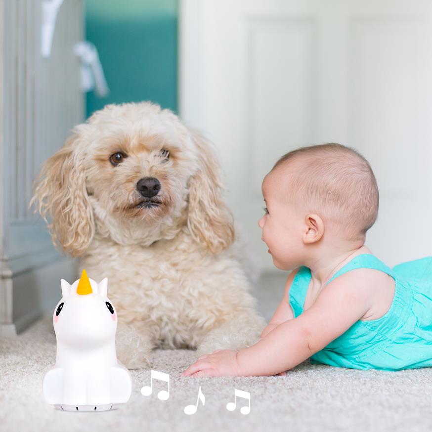 Glowing Kids Nightlight with Bluetooth Speaker  Unicorn