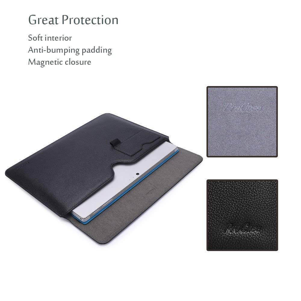 ProCase New Surface Pro Case/Surface Pro 4 3 Sleeve Case, 12 Inch Sleeve Bag Laptop Tablet Protective Cover for New Microsoft Surface Pro 2017 / Pro 4 3, Compatible with Type Cover Keyboard -Black
