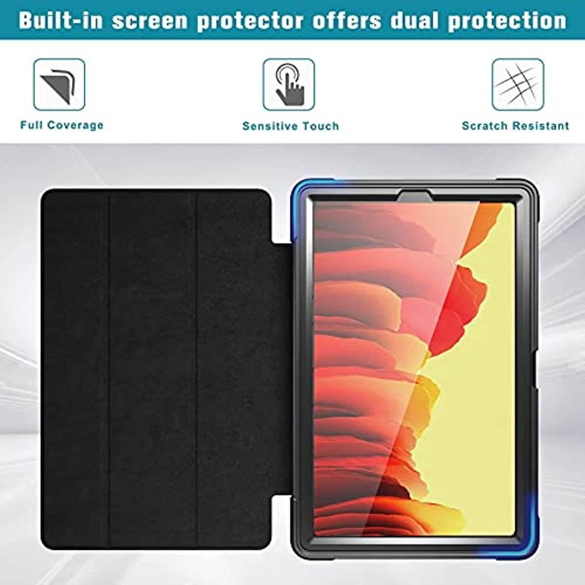 [2 Pack] ProCase Galaxy Tab A7 10.4 2020 Screen Protector T500 T505 T507 Bundle with Galaxy Tab A7 Case 10.4 Inch (SM-T500 / T505 / T507)