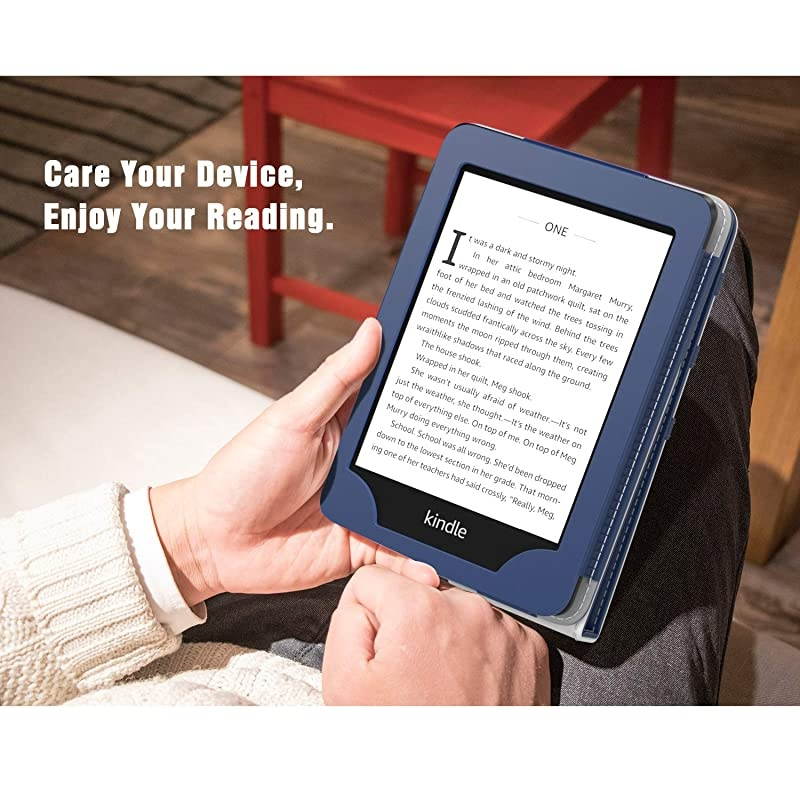 Case Compatible for Kindle Paperwhite E-Reader (10th Generation, 2018 Release) - Vertical Multi-Viewing Flip Stand Cover with Auto Sleep/Wake Fit  Kindle Paperwhite, Red