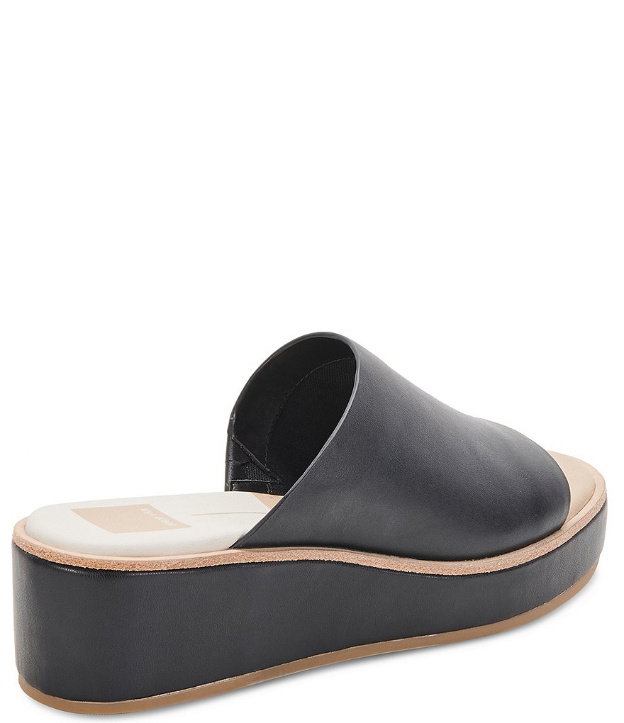 Dolce Vita Freta Leather Wedge Sandals