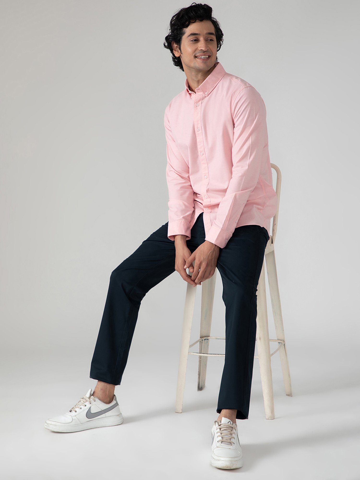SUBTRACT Pink Slim Fit Shirt