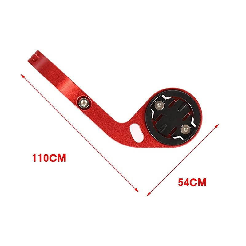 Bike OutFront Mount Bicycle Handlebar Combo Mount for Garmin Bryton Gopro FlashlightCompatible with 318mm 254mm Handlebar red