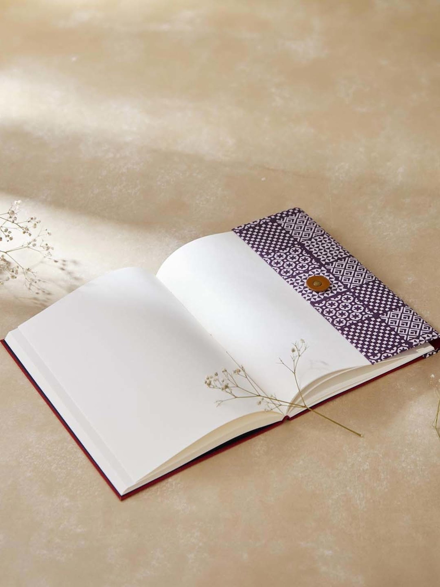 Fabindia Gulmohar Red Fabric Journal Notebook