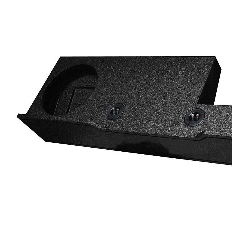 QPower 2 Hole 10 Inch Subwoofer Enclosure Box for Ford F150 Xcab and Super Crew with Rockford Fosgate R2D2 500 Watt DVC Subwoofer Speakers (2 Pack)