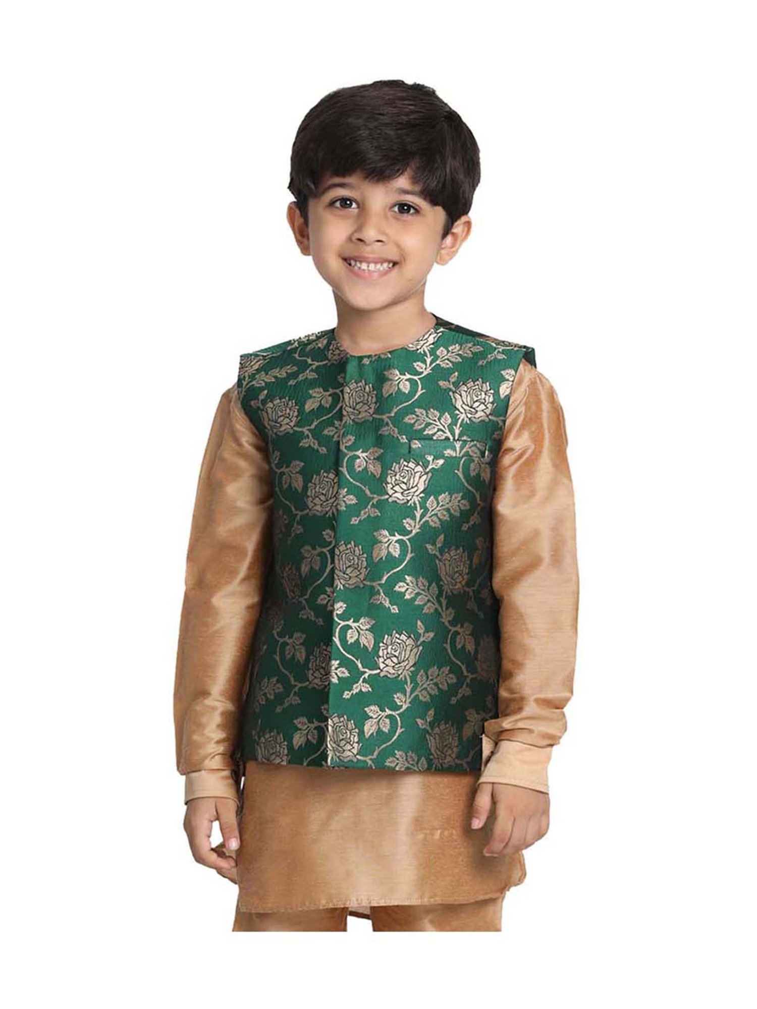 Crimsoune Club Kids Mint Solid Full Sleeves Blazer