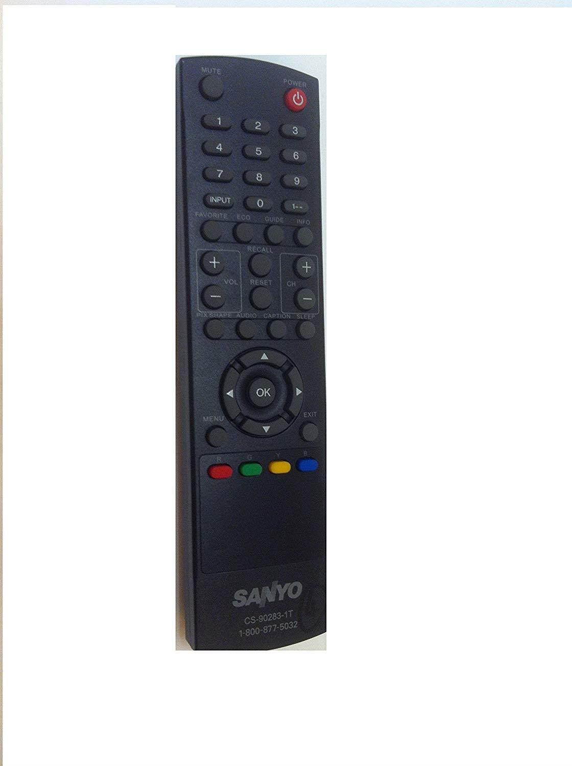 New Replaced Sanyo CS-90283-1T CS902831T Replaced Remote for DP32242 DP55441 DP46142 DP40142 DP42142 TV