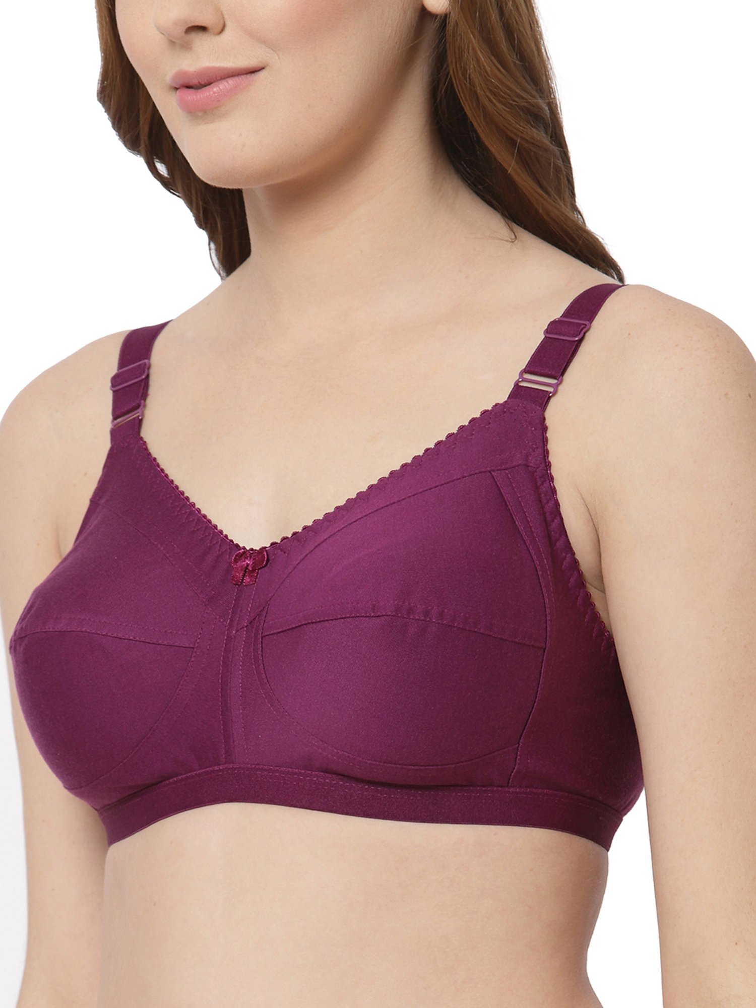 Cukoo Purple Full Coverage Non-Padded Everyday Bra