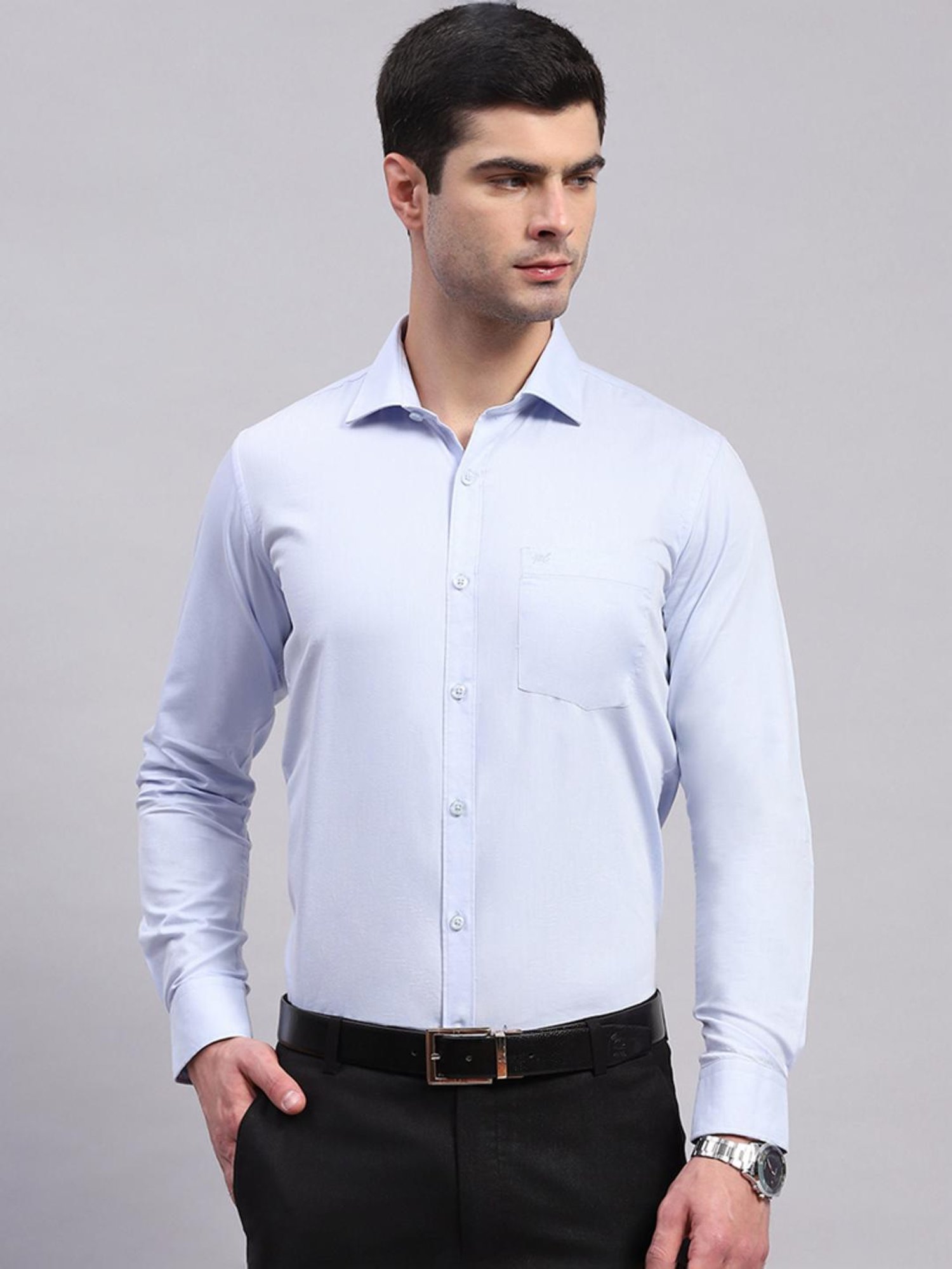 Arrow Sport Dark Green Cotton Slim Fit Shirt